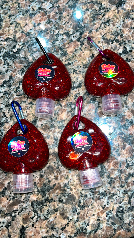 Heart Chamoy Keychains